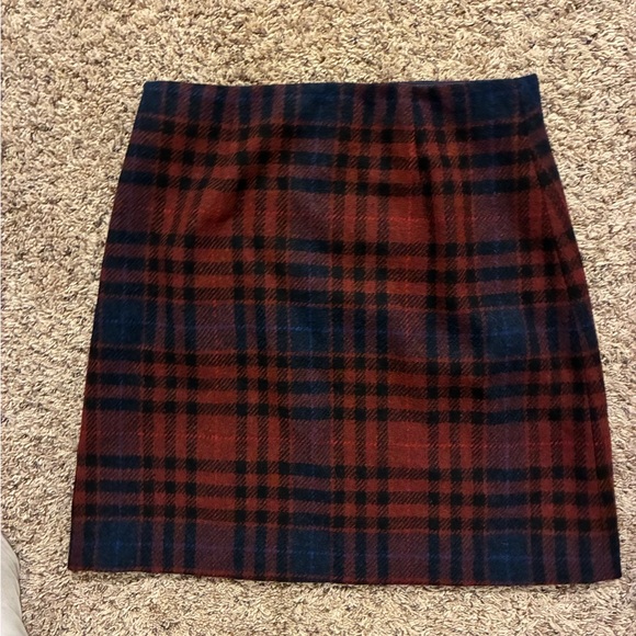 Max Mara weekend red plaid wool mini skirt - Picture 4 of 5